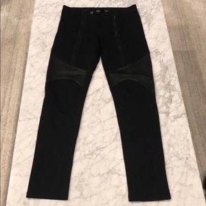 Givenchy Nylon and Leather Pants